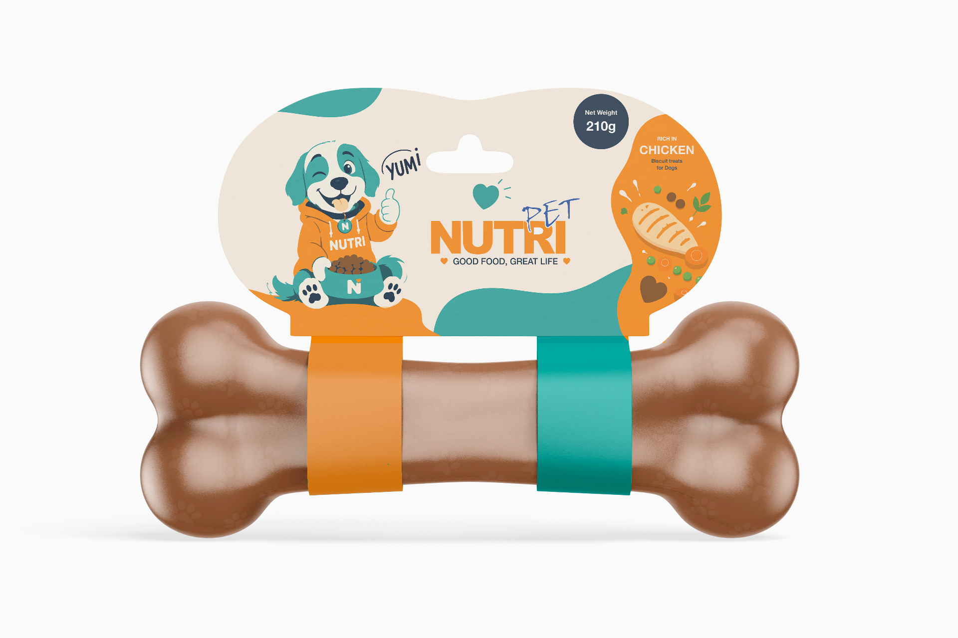 Nutri Pet chewing bone product packaging