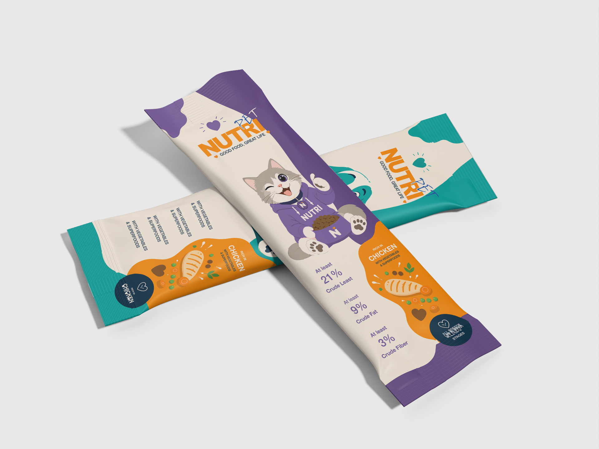 Premium snack packaging mockup