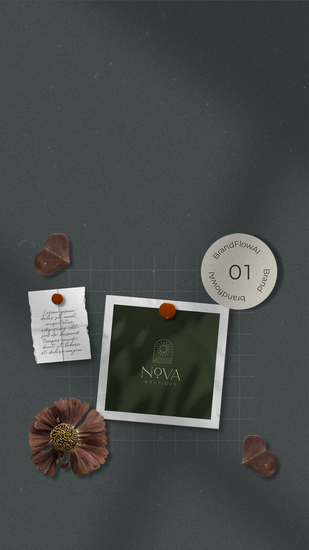 Instagram story frame with brand mood